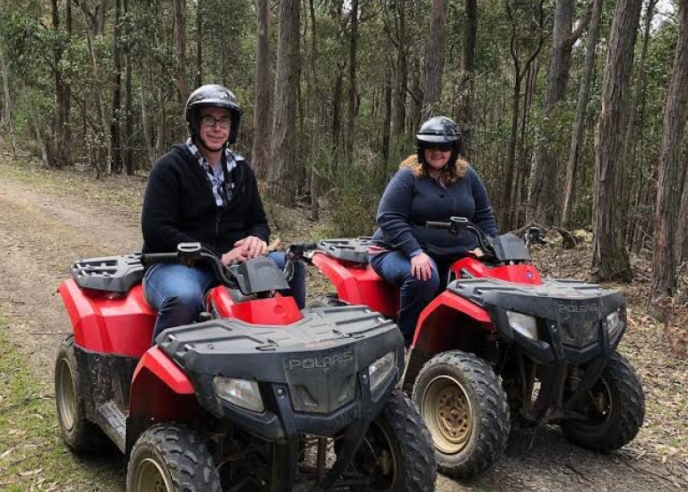 Couples Adventure Package Quad Biking Archery and Axe Throwing image 2
