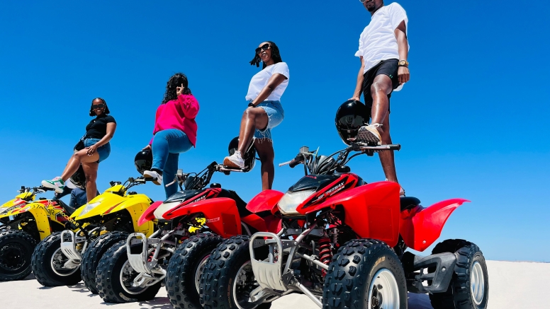 1 Hour White Dunes Quad Bike and Photo Adventure Atlantis image 1