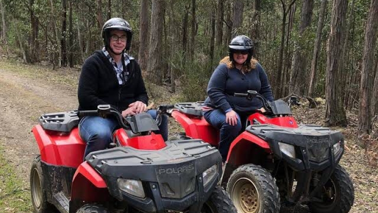 Couples Adventure Package Quad Biking Archery and Axe Throwing image 2
