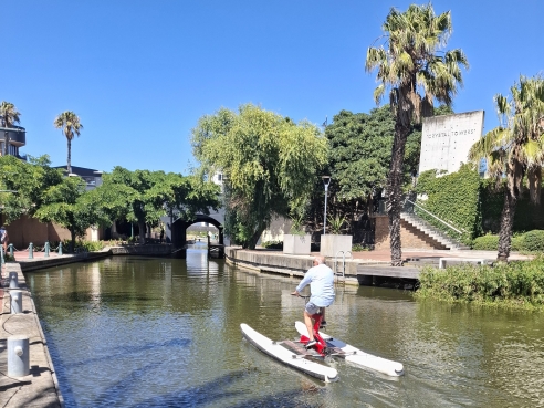 water bikes, cape canals, cape town