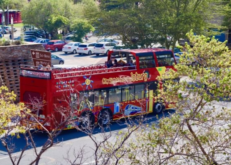 City Sightseeing Johannesburg Hop on Hop off red bus image 2