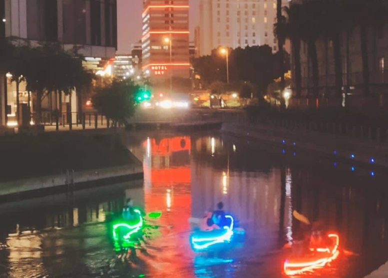 V and A Waterfront Canals Night Kayak image 2