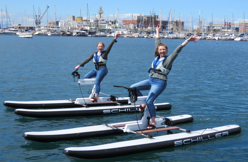 water bikes, cape canals, cape town